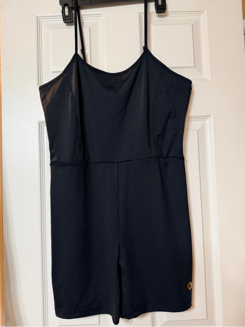 Pro Player Black Spaghetti-Strap Romper